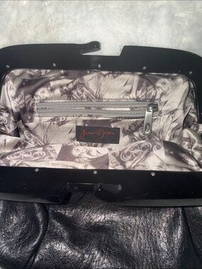 Junior DRAKE Strapless Black Leather Clutch - Women Bags